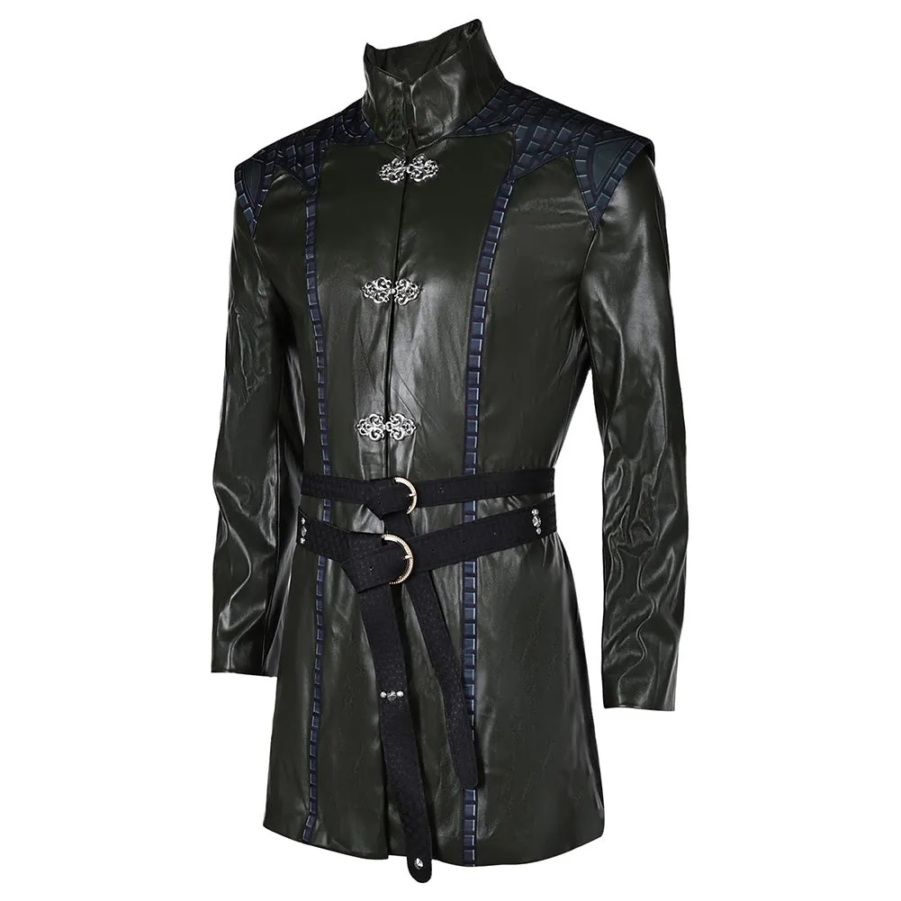 House of the Dragon 2 Prince Aemond Targaryen Dark Green Uniform Cosplay Costume Outfits