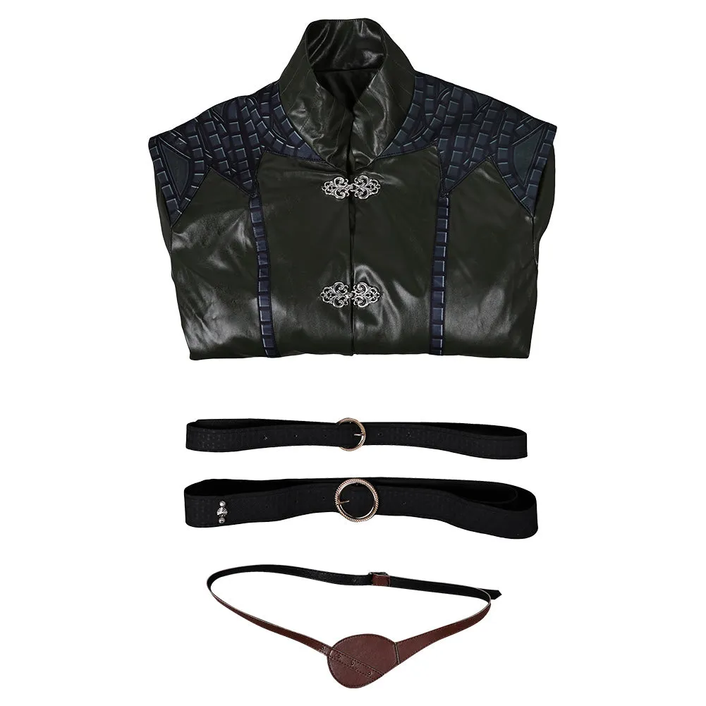 House of the Dragon 2 Prince Aemond Targaryen Dark Green Uniform Cosplay Costume Outfits