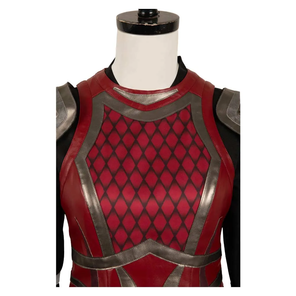 House of the Dragon Rhaenyra Targaryen Red Leather Armor Set Cosplay Costume Outfits