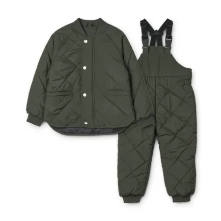 Hunter Green Jennifer Thermo Quilted Dungarees