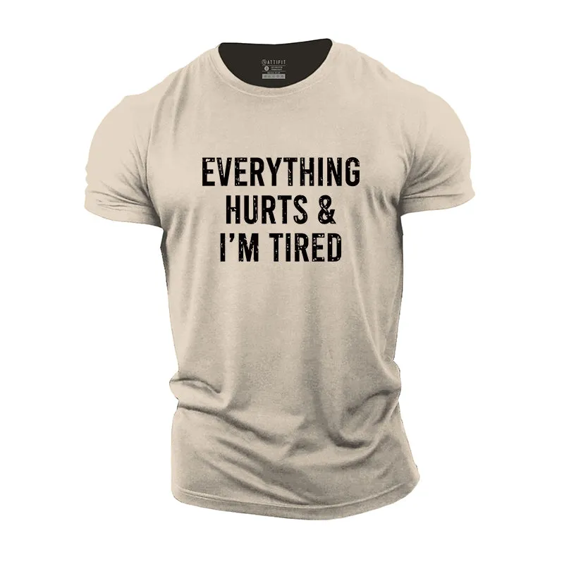 I'm Tired Graphic Cotton T-Shirt
