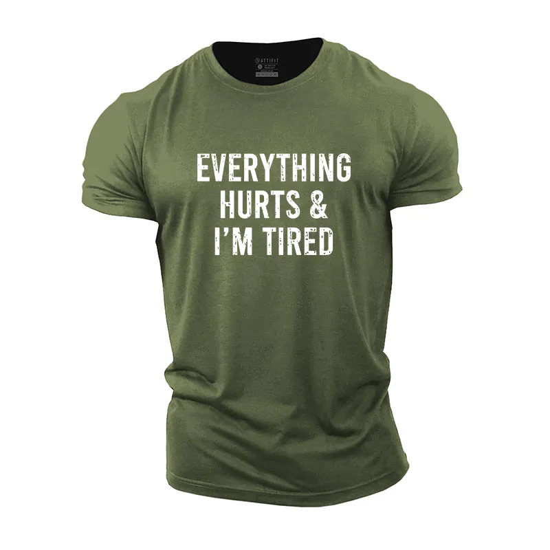 I'm Tired Graphic Cotton T-Shirt