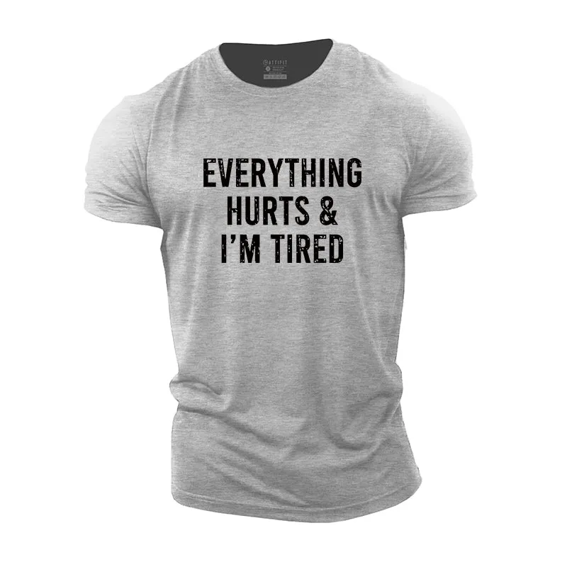 I'm Tired Graphic Cotton T-Shirt