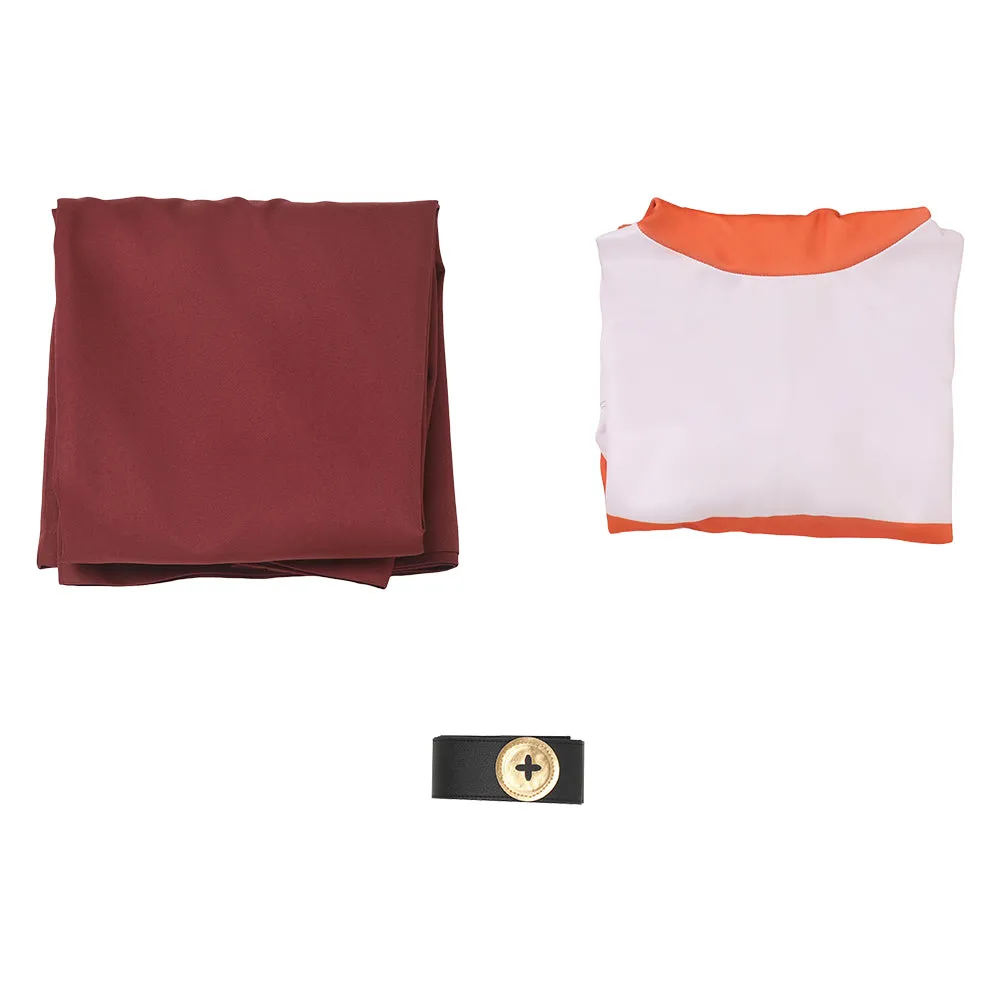Inside Out 2 2024 Anxiety Orange Striped Suit Movie Character Cosplay Costume Outfits Halloween Carnival Suit