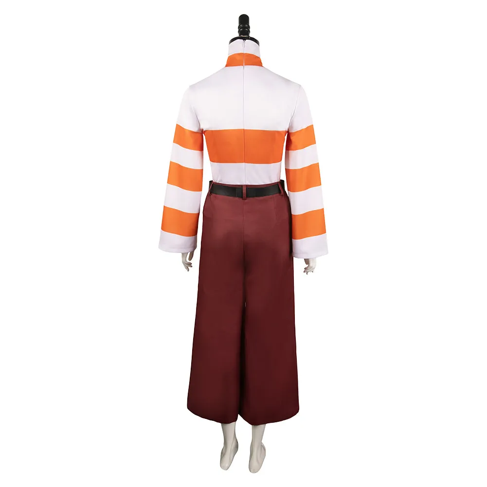Inside Out 2 2024 Anxiety Orange Striped Suit Movie Character Cosplay Costume Outfits Halloween Carnival Suit