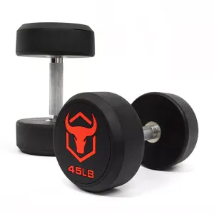 Iron Bull | Commercial Rubber Dumbbells
