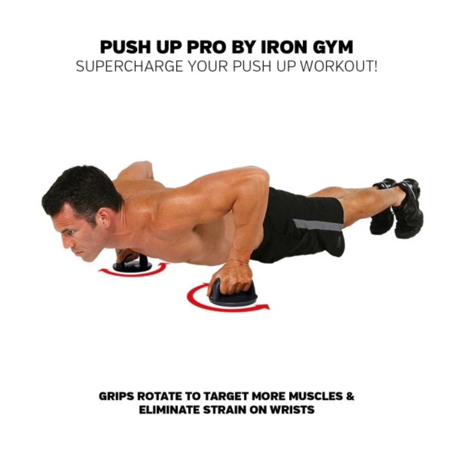 Iron Gym - Rotating Push Up Grips (Pair)