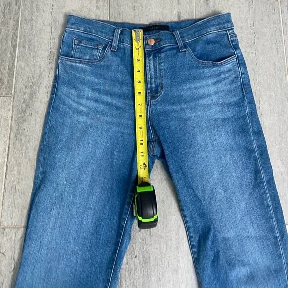 J Brand Selena Mid Rise Crop Bootcut Jeans Raw Hem Size 30​