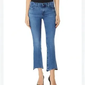 J Brand Selena Mid Rise Crop Bootcut Jeans Raw Hem Size 30​