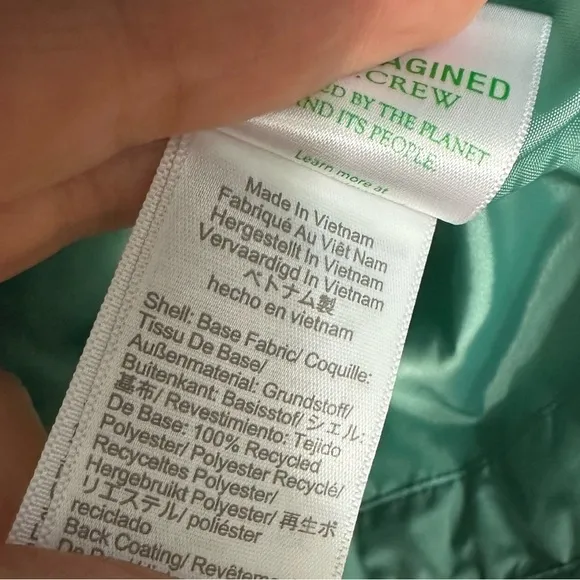 J.Crew Factory Quilted Heart Jacket Lightweight