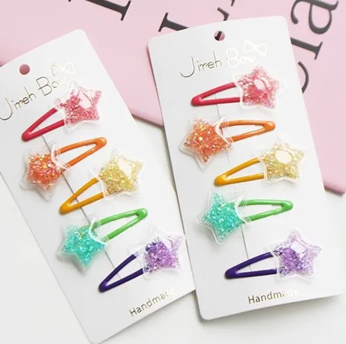 Jireh Bow - Rainbow Star Clips