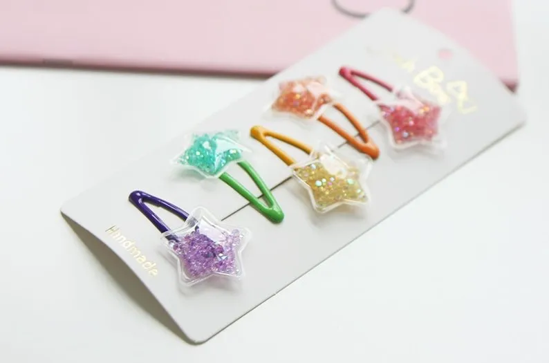 Jireh Bow - Rainbow Star Clips