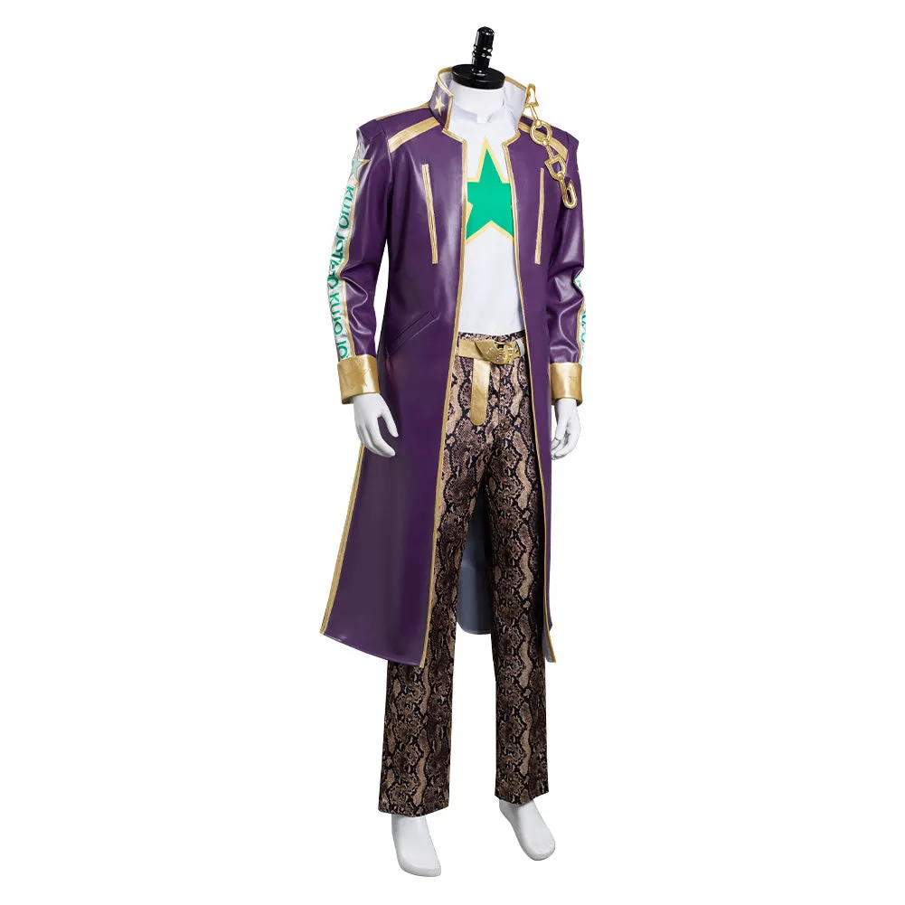JoJo‘s Bizarre Adventure Stone Ocean Kujo Jotaro Outfits Cosplay Costume Halloween Carnival Suit