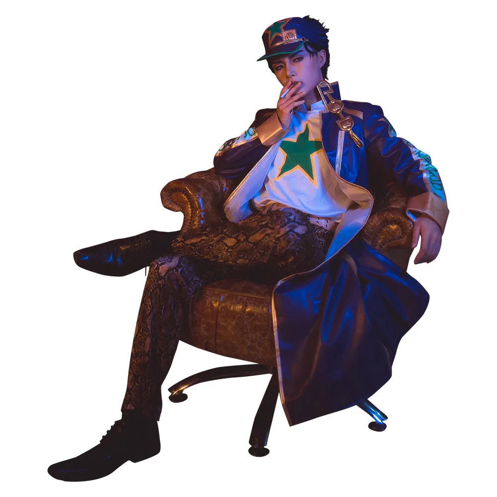 JoJo‘s Bizarre Adventure Stone Ocean Kujo Jotaro Outfits Cosplay Costume Halloween Carnival Suit
