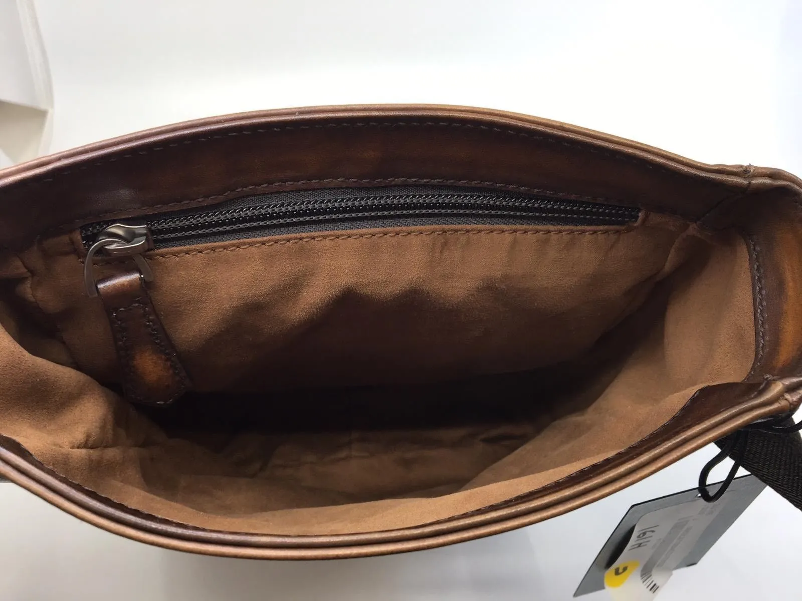 Jour J Engraved Calf Leather Messenger Bag