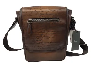Jour J Engraved Calf Leather Messenger Bag