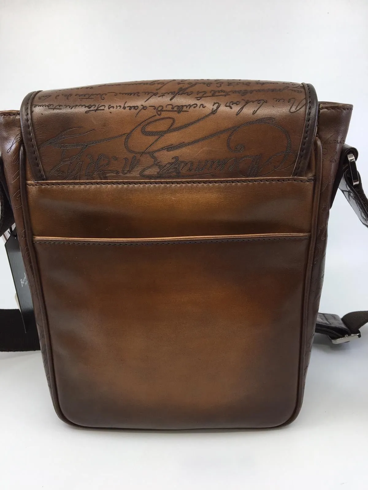 Jour J Engraved Calf Leather Messenger Bag