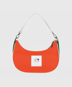 KANDINI Color Block Hobo Bag -  Orange