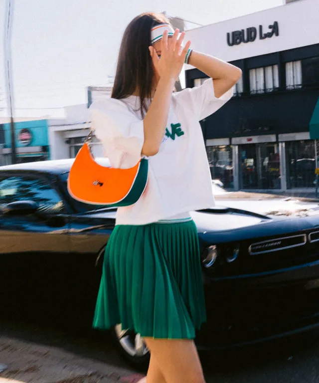KANDINI Color Block Hobo Bag -  Orange