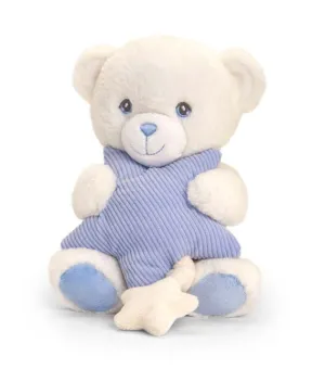 Keel Toys Keeleco Bear with Star Musical Soft Toy Blue 20cm