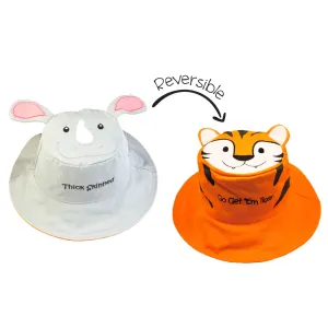 Kids Sun Hat Rhino Tiger