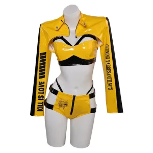 Kill Bill Beatrix "the Bride" Kiddo Sexy Yellow Leather Lingerie Women Cosplay Costume Outfits
