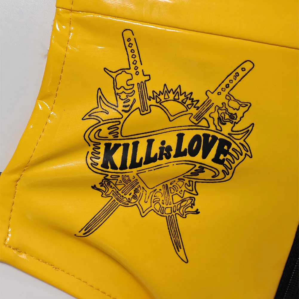 Kill Bill Beatrix "the Bride" Kiddo Sexy Yellow Leather Lingerie Women Cosplay Costume Outfits