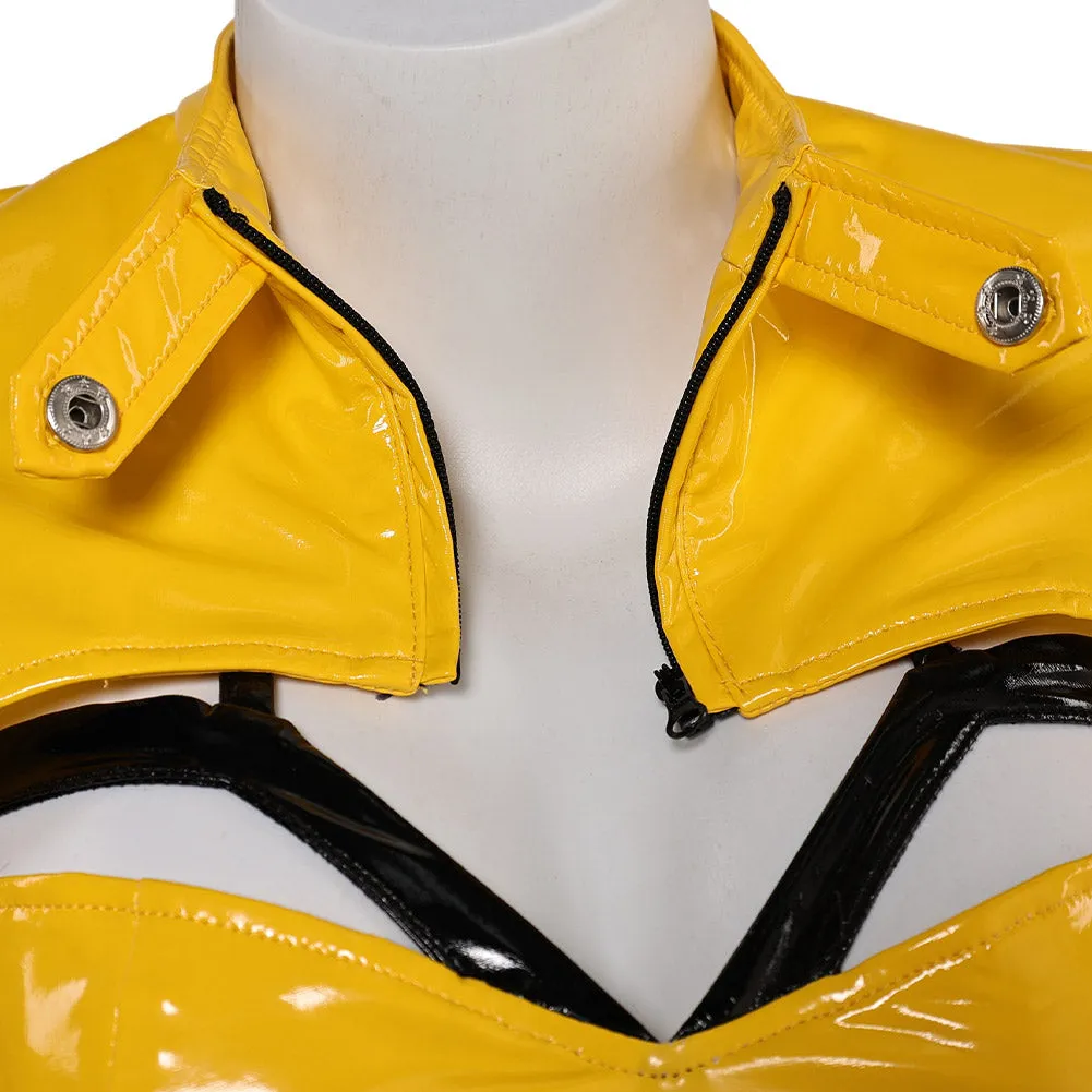 Kill Bill Beatrix "the Bride" Kiddo Sexy Yellow Leather Lingerie Women Cosplay Costume Outfits