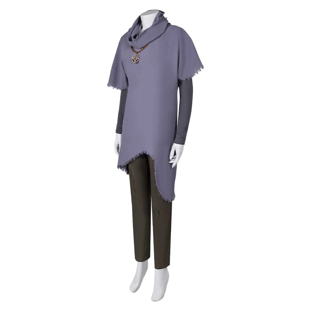 Kingdom Of the Planet Of The Apes Mae / Nova Purple Suit Cosplay Costume Outfits
