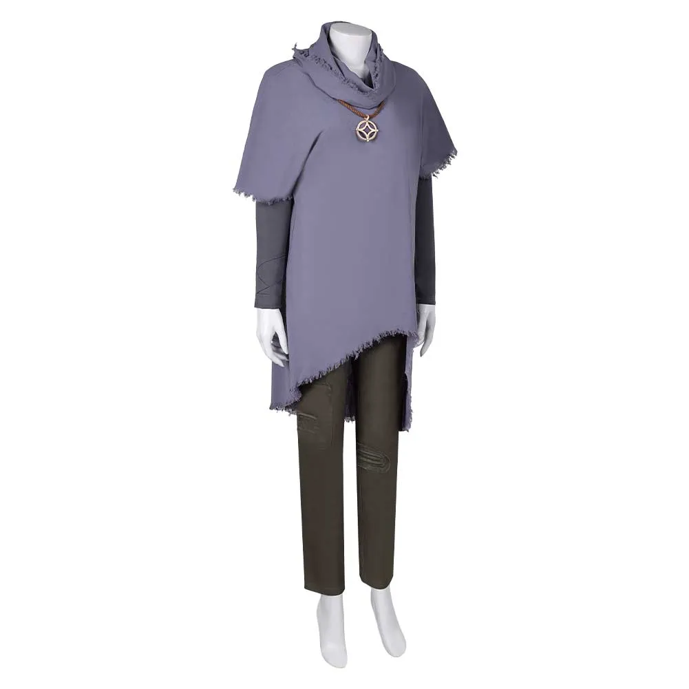 Kingdom Of the Planet Of The Apes Mae / Nova Purple Suit Cosplay Costume Outfits