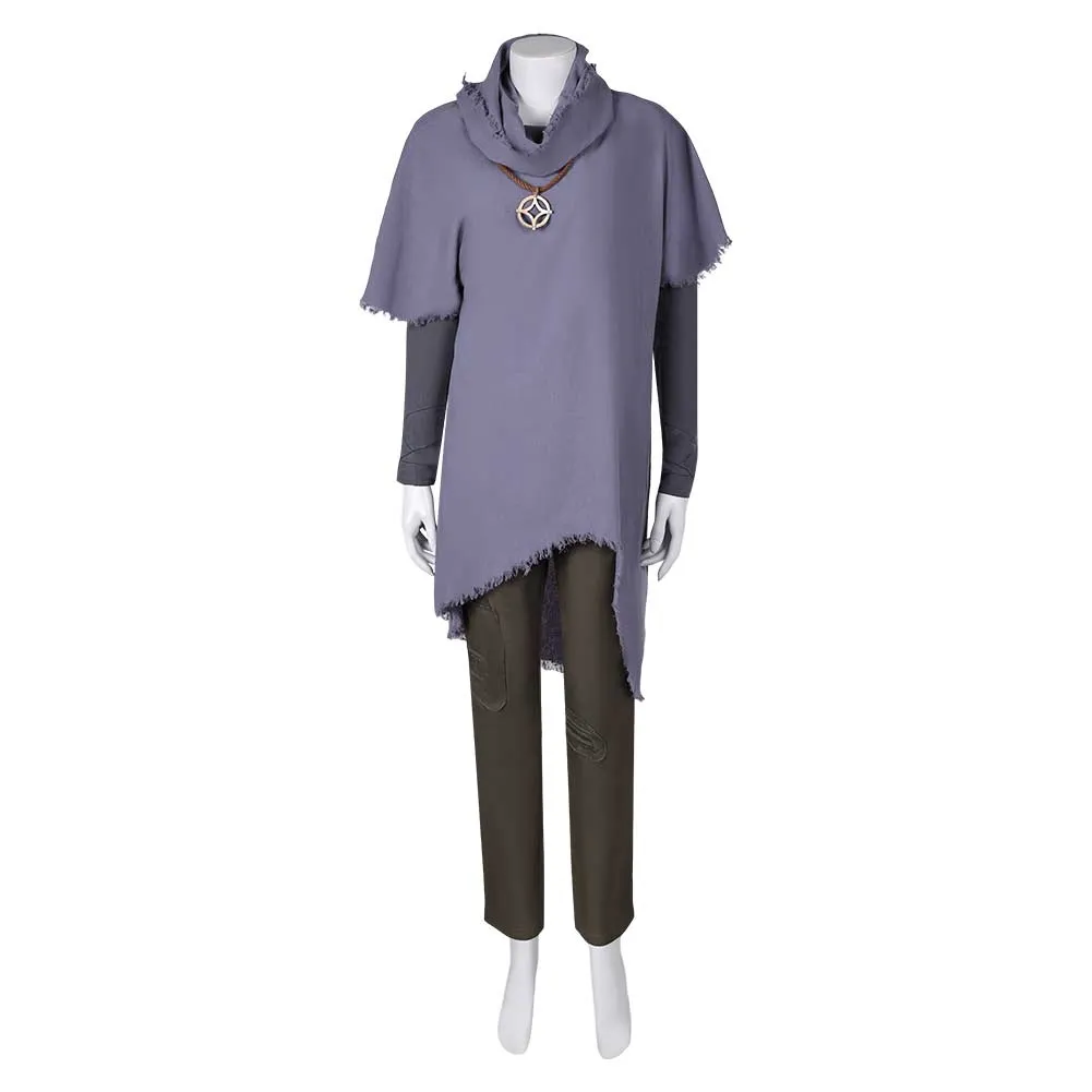 Kingdom Of the Planet Of The Apes Mae / Nova Purple Suit Cosplay Costume Outfits