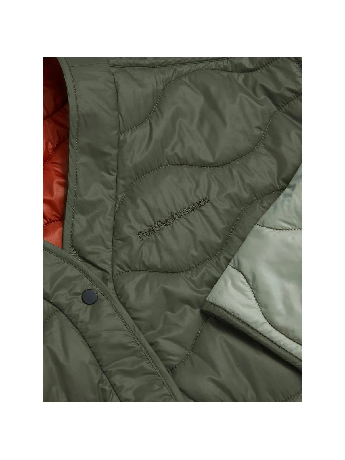 Kurtka Peak Performance W Quilted Oversized Liner zielony