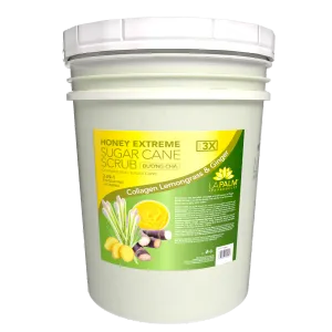 LAPALM Sugar Scrub Extreme Bucket - Lemongrass & Ginger