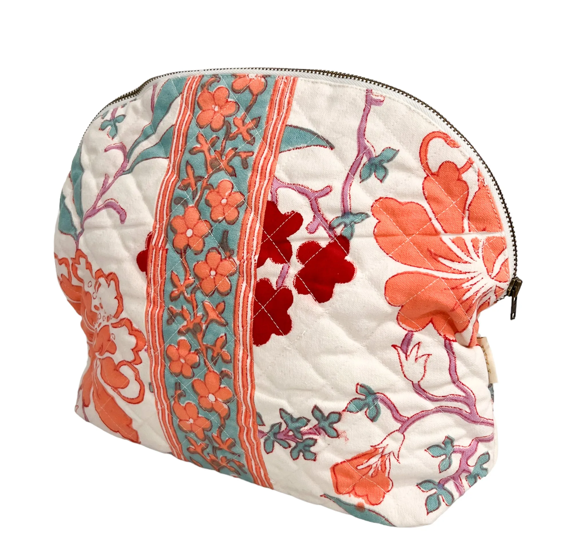 Large Quilted Clamshell Pouch