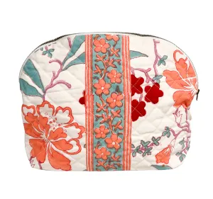 Large Quilted Clamshell Pouch