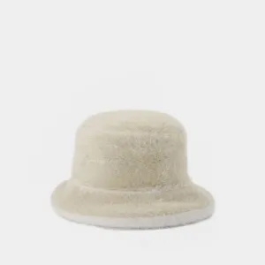 Le Bob Neve Bucket Hat in Beige Fabric