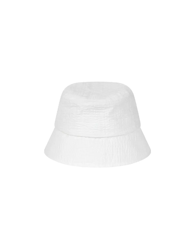 LE SONNET Milk Bucket Hat - White