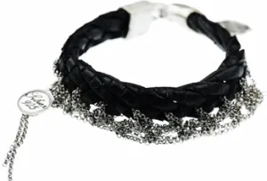 Leather & Silver Bracelet