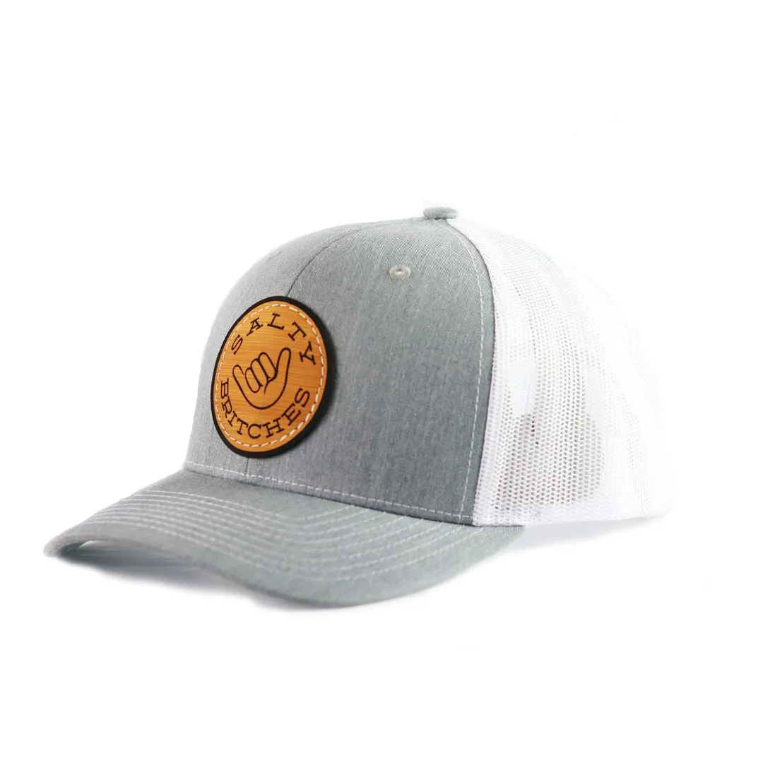Leather Patch Snap Back Hat