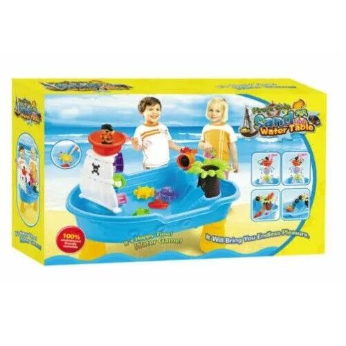 Lenoxx Kids Sand/Water Pirate Ship Toys Child Play Table Fun/ Sandpit Set
