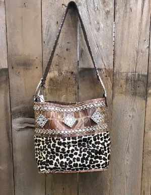 Leopard and Croc Bucket With Crystals