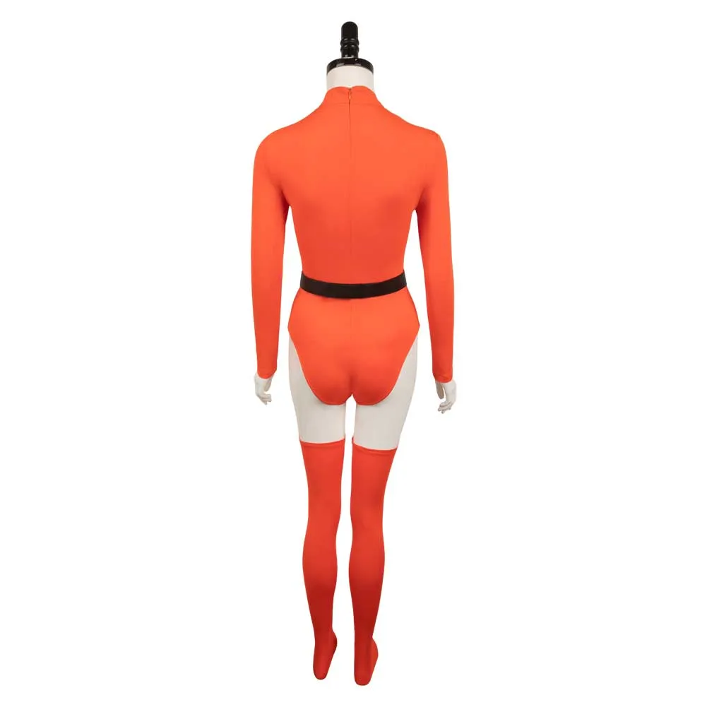 Lethal Company Orange Female Protective Suit Tights Cosplay Cosplay Costume Outfits Halloween Carnival Suit