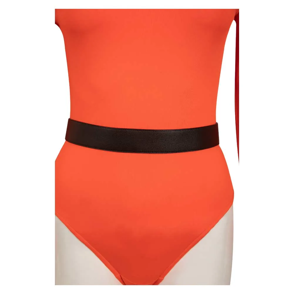 Lethal Company Orange Female Protective Suit Tights Cosplay Cosplay Costume Outfits Halloween Carnival Suit