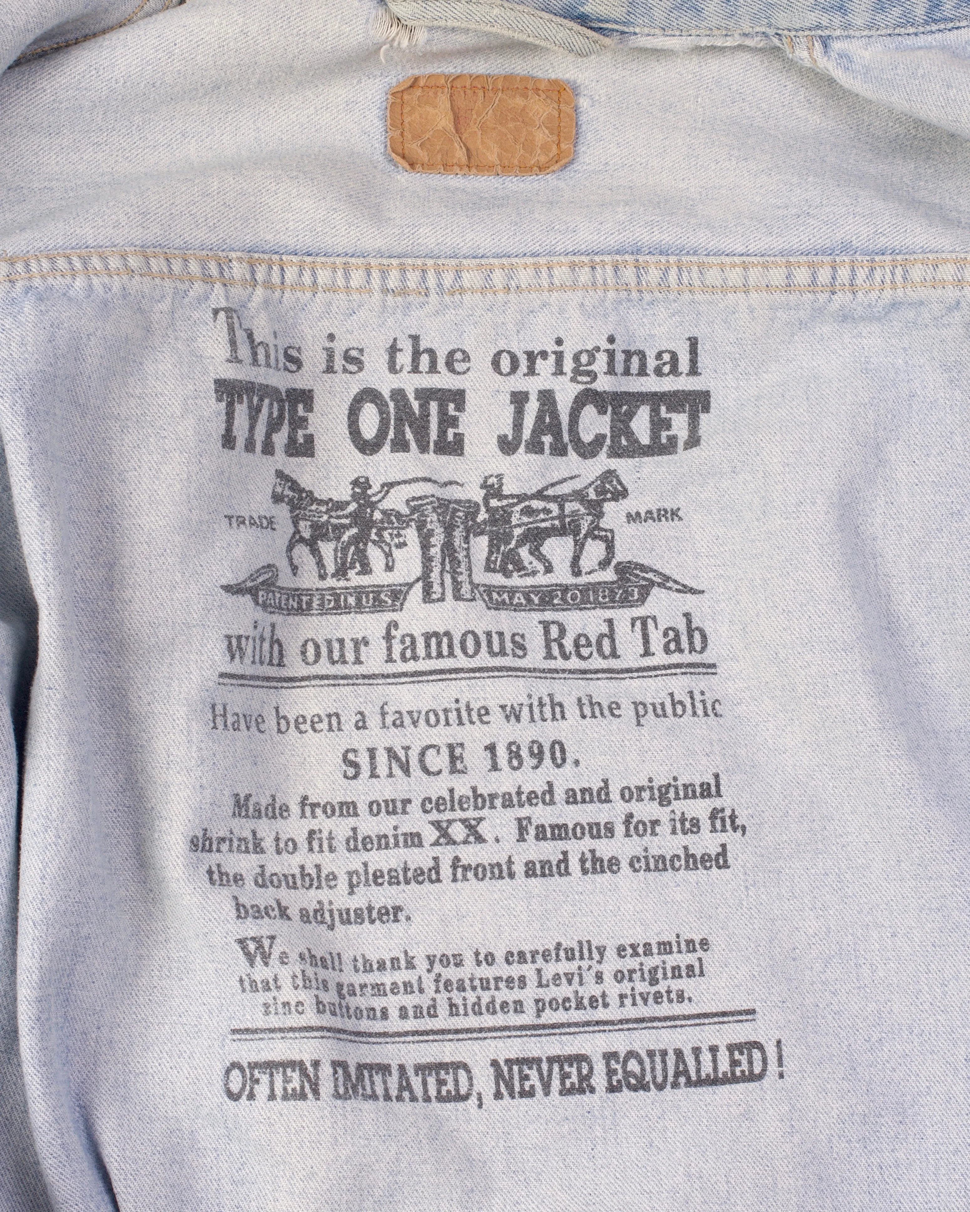Levi’s Type 1  European Repro Jacket