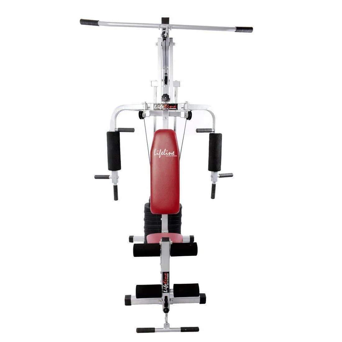 Lifeline Home Gym Machine 002 Bonus with Weider Gold Whey Protein 908 GMS (Milk Chocolate) || Available on EMI