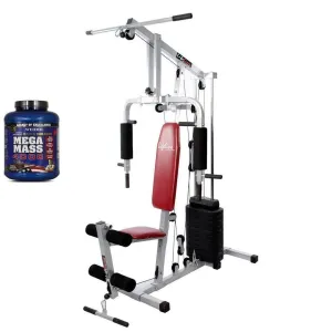Lifeline Home Gym Set 002 Bonus with Weider Mega Mass 4000 3.9 Kg (Smooth Chocolate) || Available on EMI