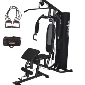 Lifeline Home Gym Setup Deluxe 005 For Workout At Home Bundles With Chest Expander and Gym Bag || Available on EMI