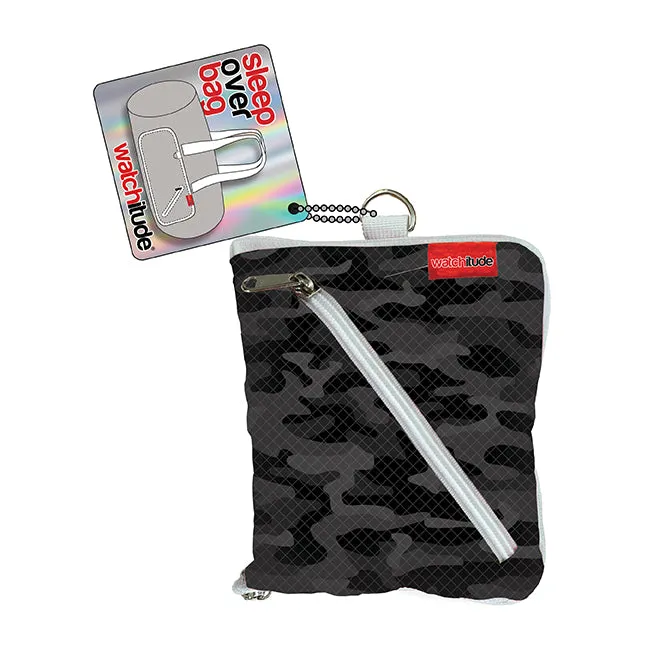 Lightweight Foldable Sleepover Bag - Black Camo