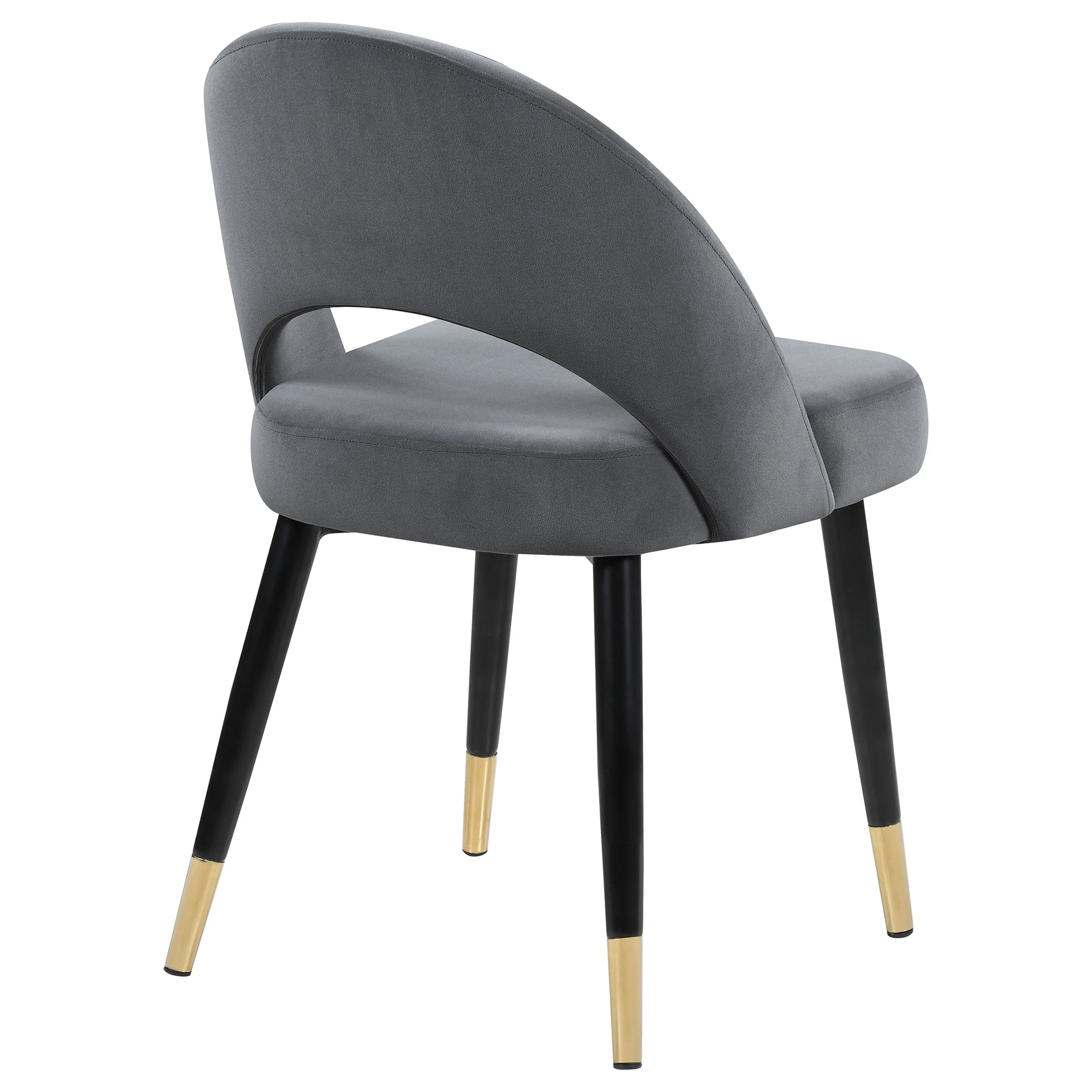 Lindsey Upholstered Dining Side Chair Grey (Set of 2)