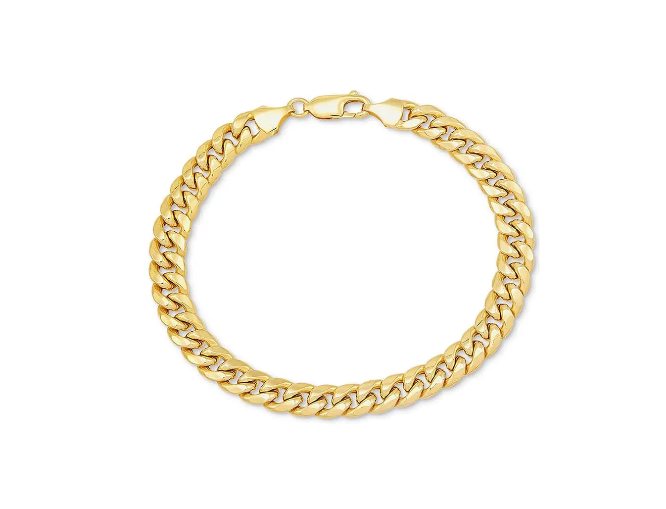 [Lobster Lock] Lightweight Miami Cuban Bracelet (14K)